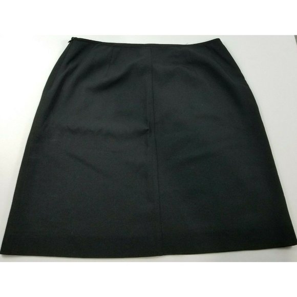 Jones New York Black Skirt Size 14P Pencil Skirt Lined - Picture 2 of 6